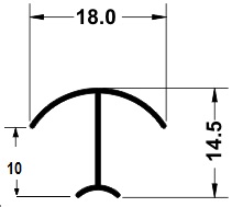 Perfil Boleado - Redondo Geométrico